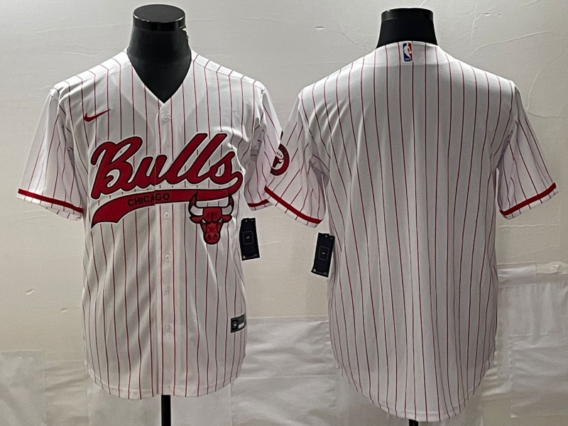 Men Chicago Bulls Blank Blank white Nike 2023 NBA Jerseys->chicago bulls->NBA Jersey